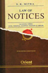 Law of Notices With Model Forms Civil Criminal Company Taxation and Labour