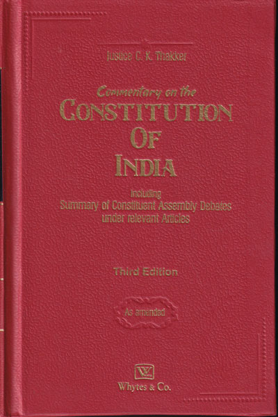 Commentary on the Constitution of India In 3 Vol