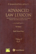 Advanced Law Lexicon In 4 Vols