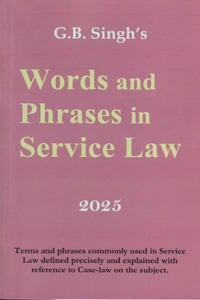Words and Phrases in Service Law