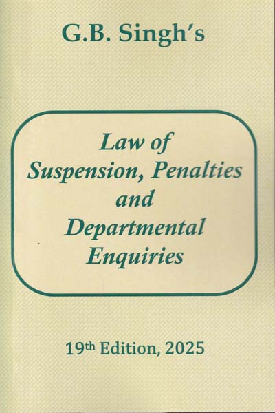 Law of Suspension Penalties and Departmental Enquiries