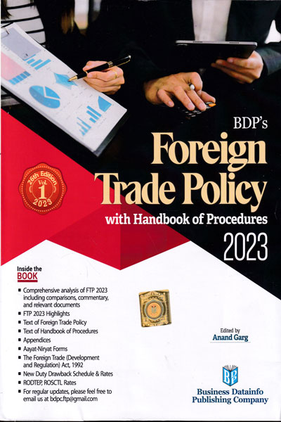 Foreign Trade Policy With Handbook of Procedures Vol 1 