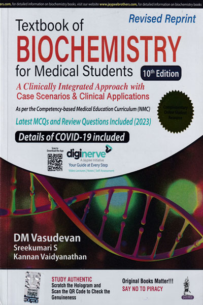Textbook of Biochemistry for Medical Students