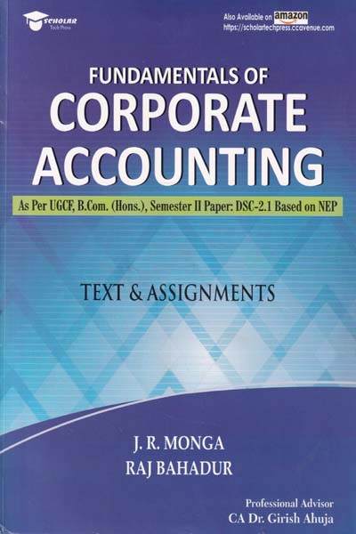 Fundamentals of Corporate Accounting Text and Assignments 