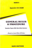 General Rules And Procedure Question Papers With Up To Date Answers Appendix III A Exam