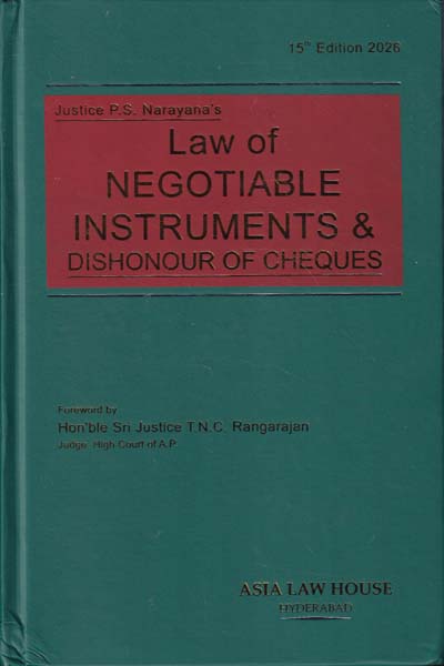 Law of Negotiable Instruments and Dishonour of Cheques