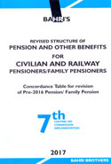 Revised Structure of Pension and Other Benefits for Civilian and Railway Pensioners Family Pensioners Concordance Table for Revision of Pre-2016 Pension Family Pension 7th Central Pay Commission Implementation