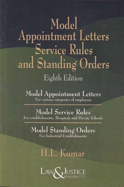 Model Appointment Letters Service Rules and Standing Orders