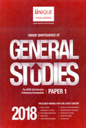 Unique Quintessence of General Studies for UPSC Civil Services Preliminary Examination Paper I 2018