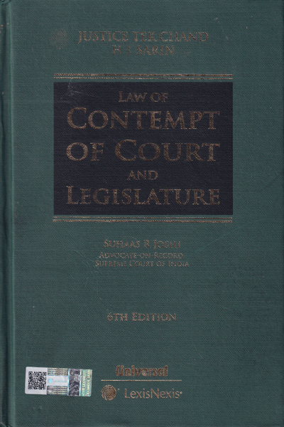Law of Contempt of Court and of Legislature