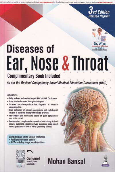 Diseases of Ear Nose and Throat as per the Revised Competency Based Medical Education Curriculum NMC 