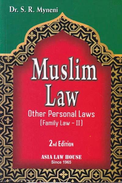 Muslim Law Other Personal Laws Family Law II