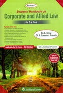 Students Handbook on Corporate and Allied Law for CA Final Old Syllabus