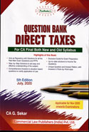 Question Bank Direct Taxes for CA Final both New and Old syllabus
