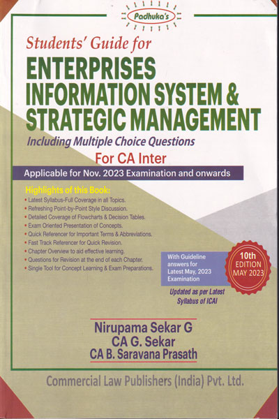 Students Guide for Enterprises Information Systems and Strategic Management for CA Inter New Syllabus