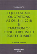 Equity Share Quotations as on 31-1-2018 and Taxation of Long Term Listed Equity Shares