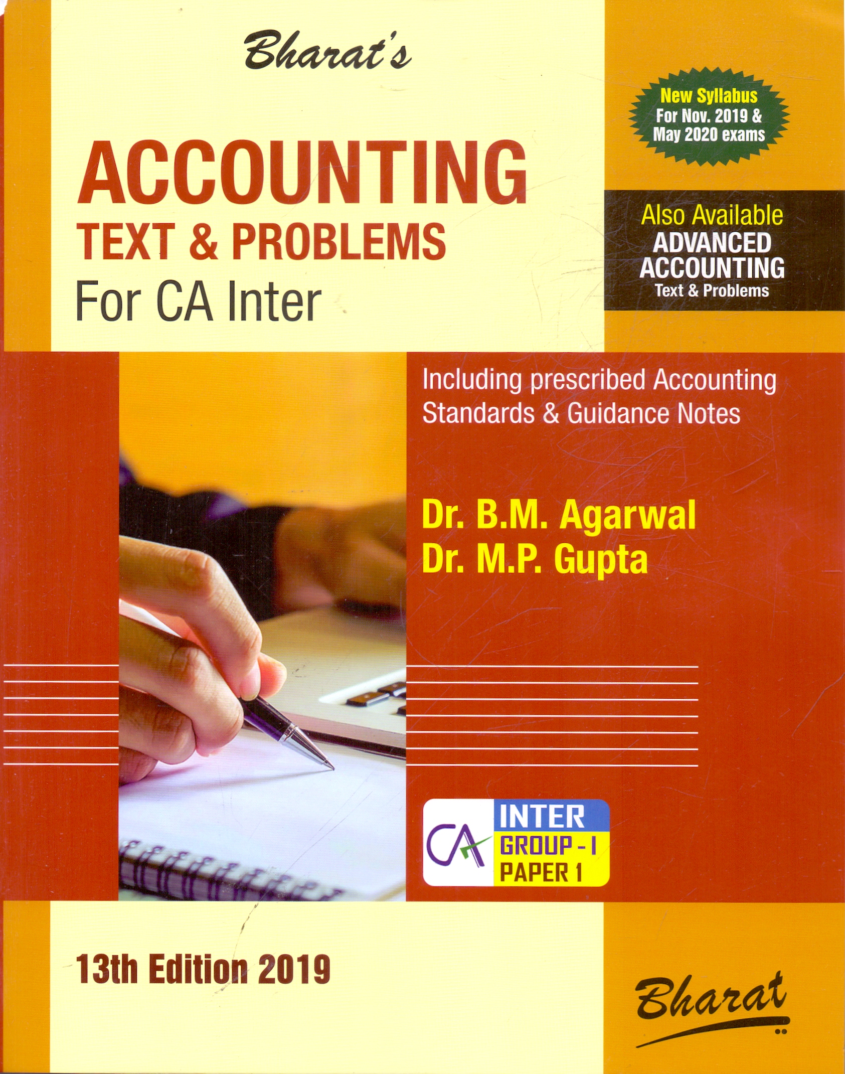 Accounting Text and Problems for CA Inter Group I New Syllabus for November 2019 and May 2020 Exams