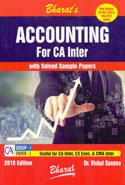 Accounting for CA Inter With Solved Sample Papers Group I Paper 1 Useful for CA Inter CS Executive and CMA Inter New Syllabus for November 2018 and May 2019 Exams