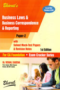 Business Laws and Business Correspondence and Reporting With Solved Mock Test Papers and Revision Notes Paper 2 for CA Foundation as per New Syllabus of ICAI
