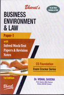 Business Environment & Law Paper 1 with Solved Mock-Test Papers & Revision Notes 