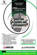 Drafting, Pleadings and Appearances C S Professional New Course