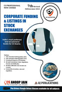 Corporate Funding & Listings in Stock Exchanges CS Professional New Course