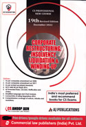 Corporate Restructuring Insolvency Liquidation and Winding up CS Professional New Course
