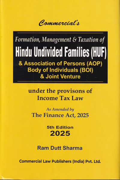 Formation Management and Taxation of Hindu Undivided Families Under Income Tax Law