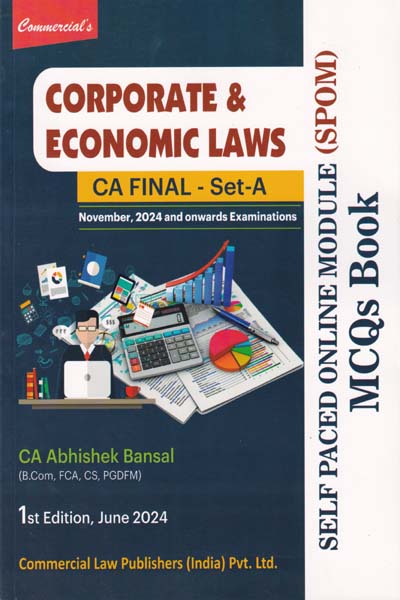 Corporate and Economic Laws CA Final Set A Self Paced Online Module MCQs Book