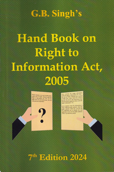 Handbook on Right to Information Act 2005