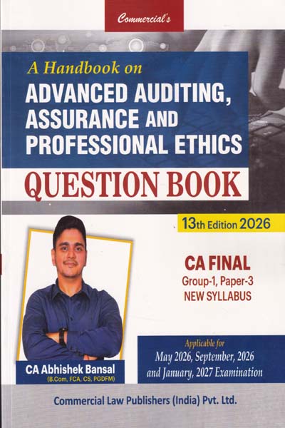 A Handbook on Advanced Auditing Assurance and Professional Ethics Question Book for CA Final Group 1 Paper 3 New Syllabus