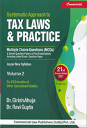 Systematic Approach to Tax Laws and Practice with MCQ in 2 Vols A Y 2021-22