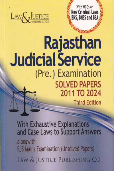 Rajasthan Judicial Service Pre Examination Solved Papers 2011 to 2024