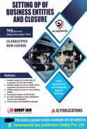 Setting Up of Business Entities and Closure CS Executive New Course December 2022