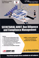 Secretarial Audit Due Diligence and Compliance Management CS Professional  Old Course
