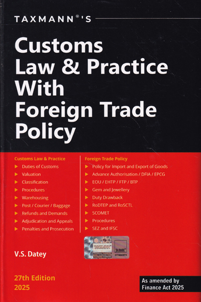 Customs Law and Foreign Trade Policy 2024