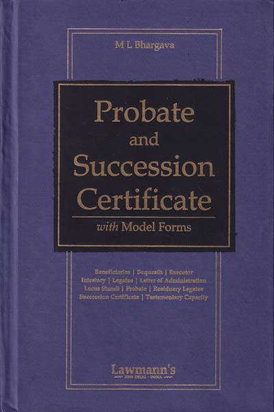 Probate and Succession Certificate with Model Forms