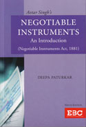 Avtar Singhs Negotiable Instruments An Introduction