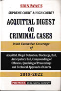 Supreme Court and High Courts Acquittal Digest on Criminal Cases 