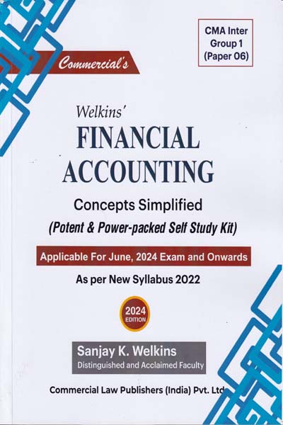 Welkins Financial Accounting Concepts Simplified CMA Inter Group I Paper 6    