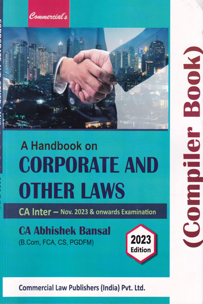 A Handbook on Corporate And Other Laws CA Inter Compiler Book