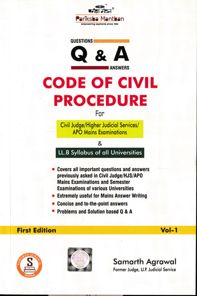Questions and Answers Code of Civil Procedure Vol -1