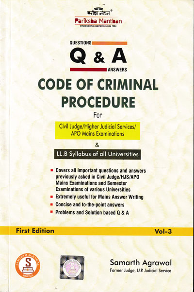 Questions and Answers Code of Criminal Procedure Vol -3