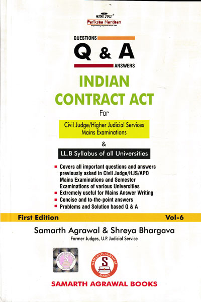 Question and Answer Indian Contract Act for Civil Judge Higher Judicial Services Mains Examinations Vol 6