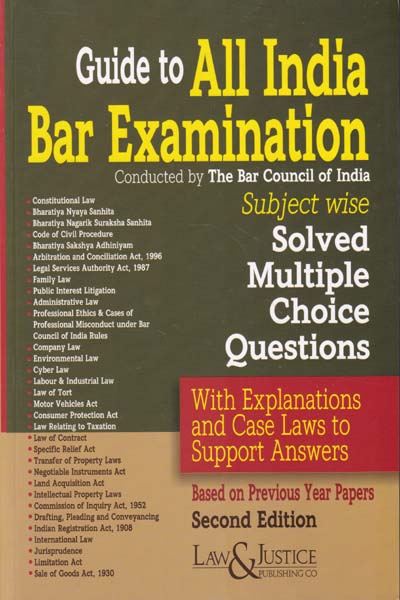 All India Bar Examination AIBE Subject wise Solved Multiple Choice Questions with Explanations and Case Laws to Support Answers