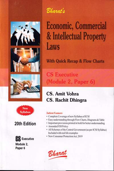 Economic Commercial and Intellectual Property laws with Quick Recap and Flow Charts CS Executive Module 2 paper 6