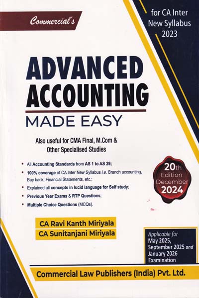 Advanced Accounting Made Easy CA Inter
