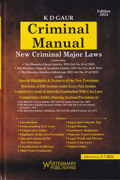 Criminal Manual New Criminal Major Laws