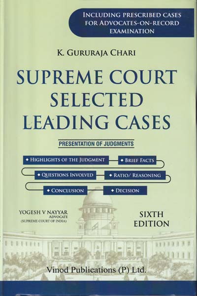 Supreme Court Selected Leading Cases in 2 Volumes