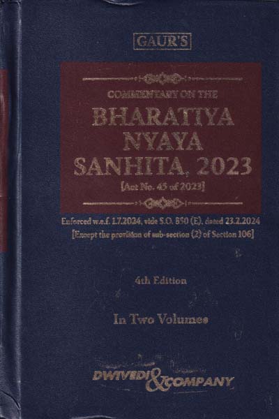 Commentary on The Bharatiya Nyaya Sanhita 2023 in 2 Vols